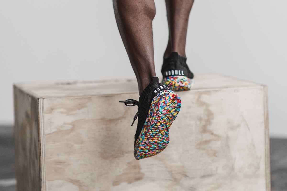 Nobull Knit Runner Men's Running Shoes Black | Australia (CU5796)